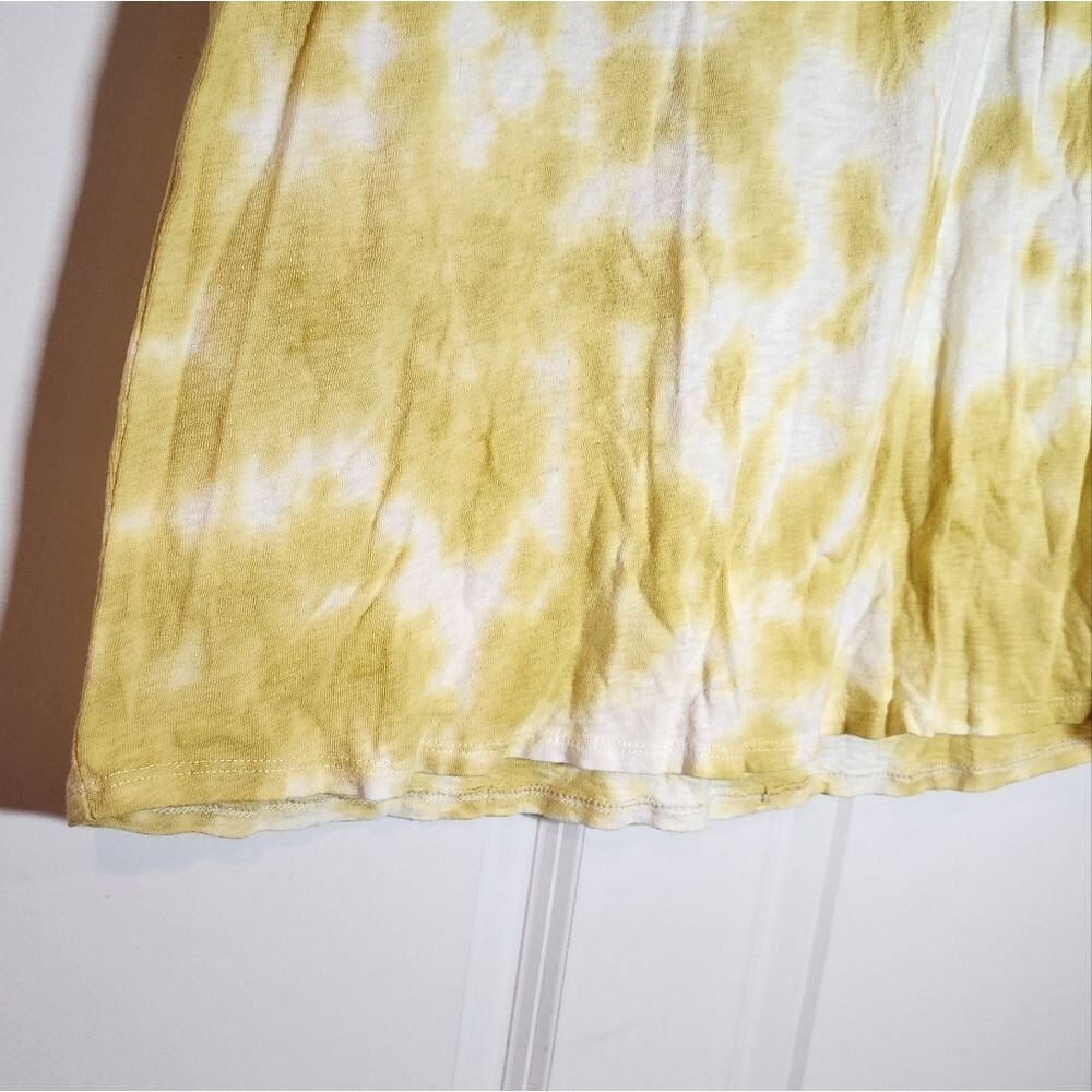 Knox Rose Yellow Tie-Dye Women's Sleeveless Top M - Picture 3 of 4
